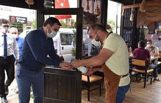 Başkan Özlü korona virüs denetimlerine katıldı