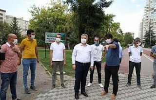 Başkan Palancıoğlu, Alparslan Parkı yenileme çalışması...