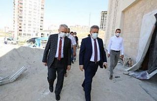 Başkan Palancıoğlu Hamdi Şanlıünal Camisi inşaat...