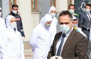Başkan Uçar’ın maske hassasiyeti
