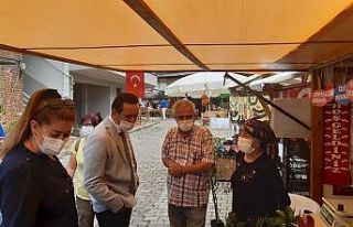 Başkan Yanmaz Yukarı Mahalle esnafını ziyaret...
