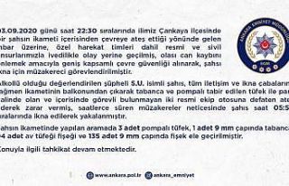 Başkent’te sağa sola ateş eden şahıs yakalandı