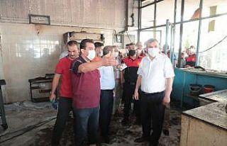 Bayazgül fırın patlamasında yaralanan vatandaşları...