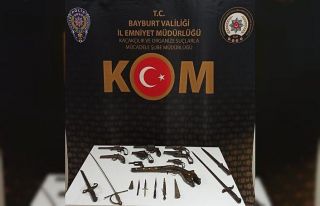 Bayburt’ta Osmanlı dönemine ait 19 parça tarihi...
