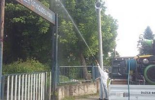 Belediye Muhtarlar aracılığıyla ilaçlama desteği...