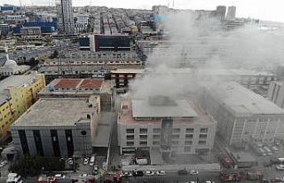 Beylikdüzü sanayi sitesinde yangın