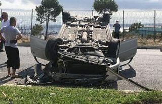 Beylikdüzü’nde sıkışmalı kaza: 1 yaralı