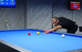 Bilardo tutkunları bu turnuvada buluştu