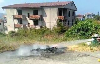 Bilinçsizce yakılan ateş itfaiye ekiplerini harekete...