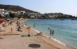 Bodrum sahillerinde yoğunluk azaldı