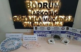 Bodrum’da sahte para ve uyuşturucu ele geçirildi