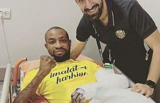 Bolingi’nin sol dirseğinde çıkık tespit edildi
