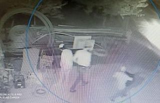 Boru hırsızları kamera görüntülerinden yakalandı