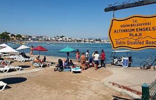 Bu ilçede denize girmeye "engel" yok