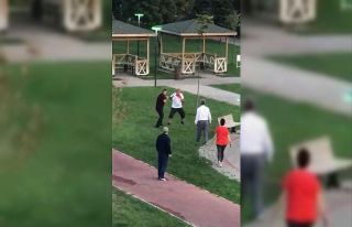 Bursa’da çimlere basma kavgası