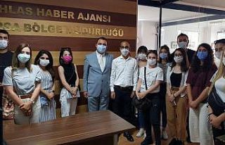 Bursa’da genç gazeteciler sahada eğitim görüyor