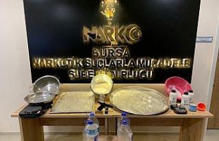 Bursa’da uyuşturucu operasyonu: 10 kilo metamfetamin