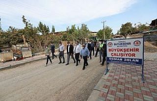 Büyükşehir, baba ocağındaki yatırımları inceledi