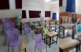 Büyükşehir okulları dezenfekte ediyor