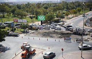 Büyükşehirden Kepez’de kavşak düzenlemesi