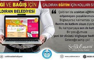Çaldıran Belediyesinden öğrenciler için ‘tablet...