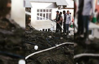 Çaldıran’da tandır evi yangını
