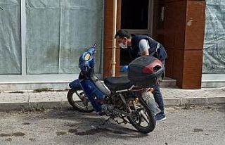 Çalıntı motosiklet terk edilmiş halde bulundu