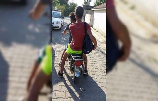Çalıntı motosikletle balık avına giden 2 kişi...