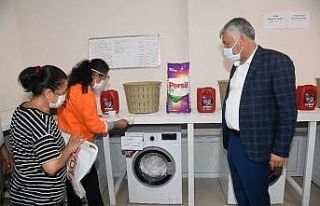 Çamaşır yıkama merkezi açıldı