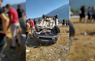 Cankurtaran yolunda trafik kazası: 1 yaralı