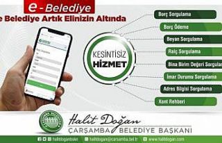 Çarşamba Belediyesi e-belediye sistemine geçti