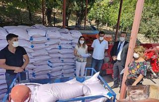 Çiftçilere 26 ton buğday tohumu dağıtıldı