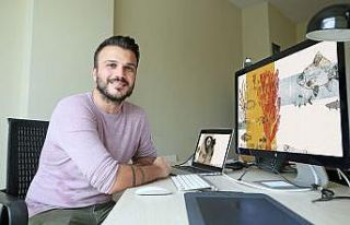 Çocuklar için resimlediği kitapla ödül kazandı