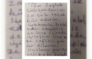 Covid-19 hastasından duygulandıran mektup