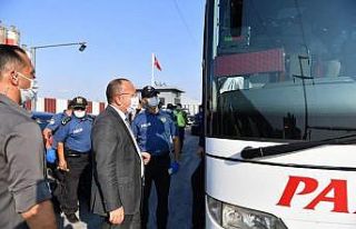 Denizli Valisi Ali Fuat Atik denetimlerine devam ediyor