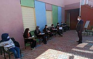 Derebucak’ta okullarda korona virüs denetimleri