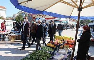 Dumlupınar pazarı kapatıldı