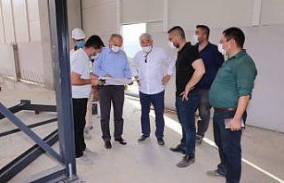 Düzce’de ki çöp ayrıştırma tesisi hızla yükseliyor