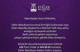 Efeler Belediyesi’nden vatandaşlara uyarı