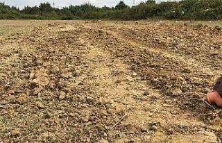 Ekiplerin Adil Öksüz için kazı yaptığı bölge...