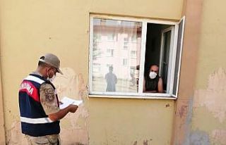 Elazığ’da jandarmadan  Covid-19 denetimi