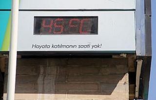 Elazığ’da termometreler 45 dereceyi gösterdi