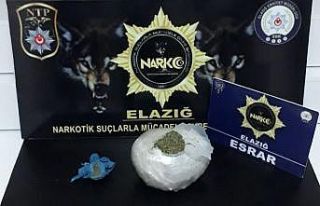 Elazığ’da uyuşturucu ile mücadele:2 tutuklama