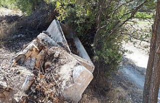 Emet’te bulunan ’’Lahit mezar’’ Aizanoi...