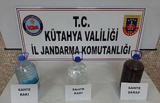 Emet’te sahte içki operasyonu