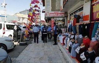 Erciş Belediyesinden kaldırım işgali denetimi