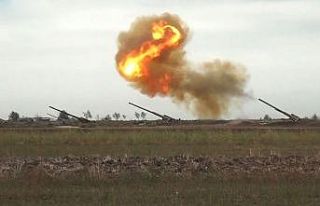 Ermeni topçu birlikleri Azerbaycan ordusu tarafından...