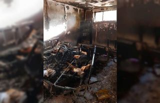 Eşi ile tartıştı evini yaktı