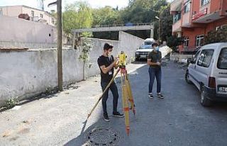 Garaj Üstü Proje Alanı’nda tespit ve ölçümlere...