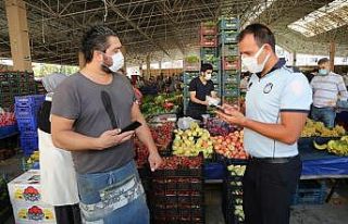 Gaziemir pazarlarında HES kodu denetimi